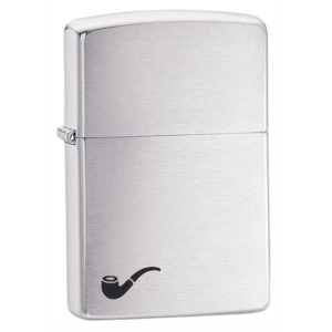 Zippo Pibelighter - Pipe Brushed Chrome
