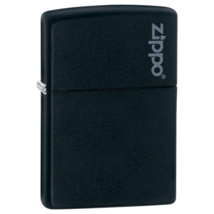 Zippo Lighter - Black Matte w/Zippo Logo