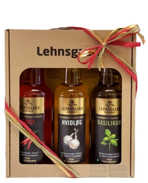 Lehnsgaard - Blandet rapsolier, 3 x 250 ml. i gaveæske