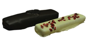 Fyldte chokolader-og marcipanstykker, 100 - 150 g.