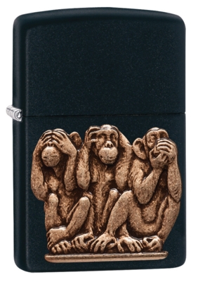 Zippo Lighter - Three Monkeys