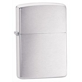 Zippo Lighter - Brushed Chrome