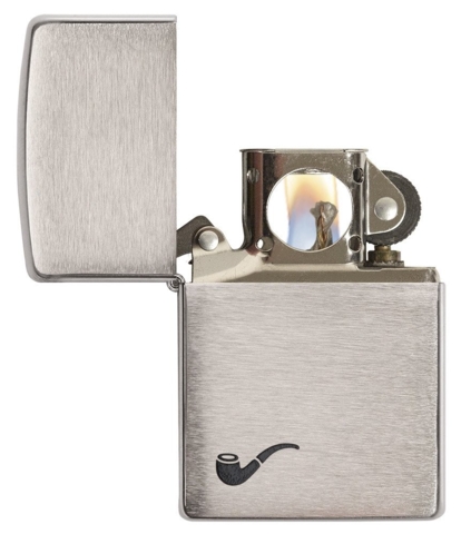 Zippo Pibelighter - Pipe Brushed Chrome