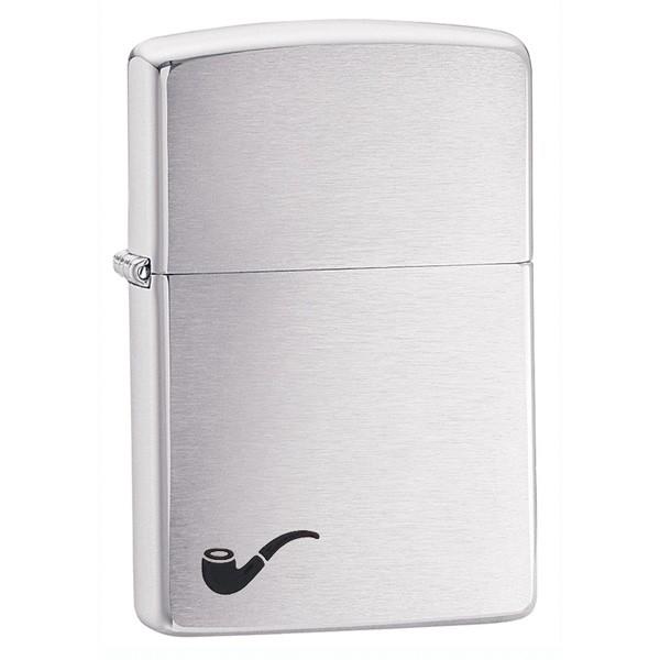 Zippo Pibelighter - Pipe Brushed Chrome