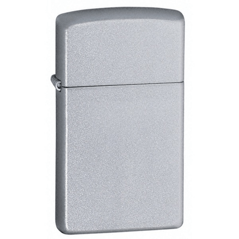 Zippo Lighter - Satin Chrome, Slim