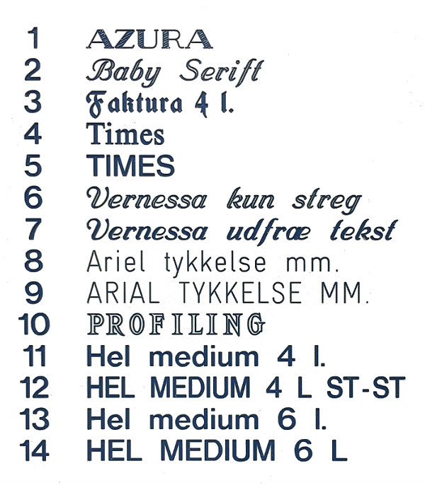 Tekst-indgravering på en side