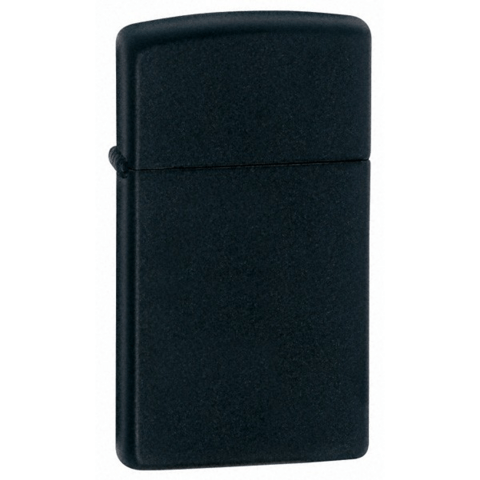 Zippo Lighter - Black Matte, Slim