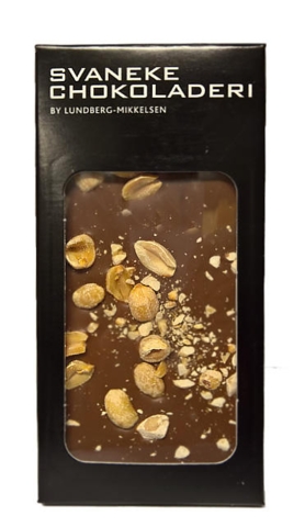 Lys chokolade plade m. peanuts, 100 g.