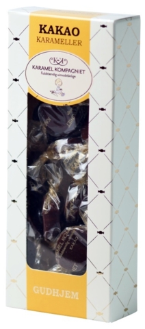 Kakao karameller i æske, 100 g.