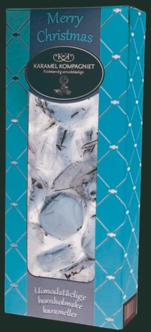 Jule karameller i æske, 100 g. - Sæsonvare