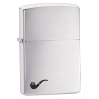 Zippo Pibelighter - Pipe Brushed Chrome