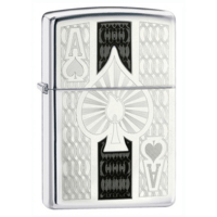 Zippo Lighter - Intricate Spade Design